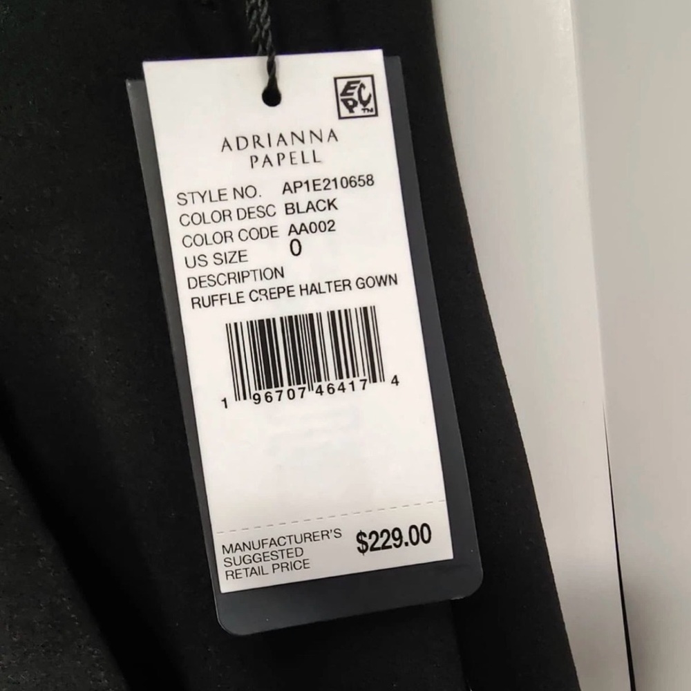 Adrianna Papell Black Asymmetrical Dress - Picture 5 of 9